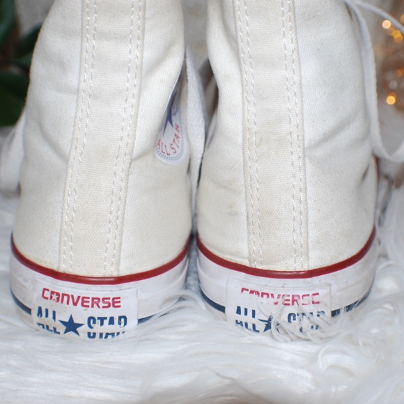 SOLD ON DEPOP like high top white converse - Picture 4 of 6